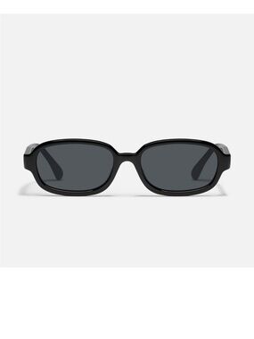 Quay Australia Black Could Never Gloss Oval Sunglasses ID 77683